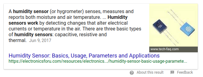 how does it work humidity sensor